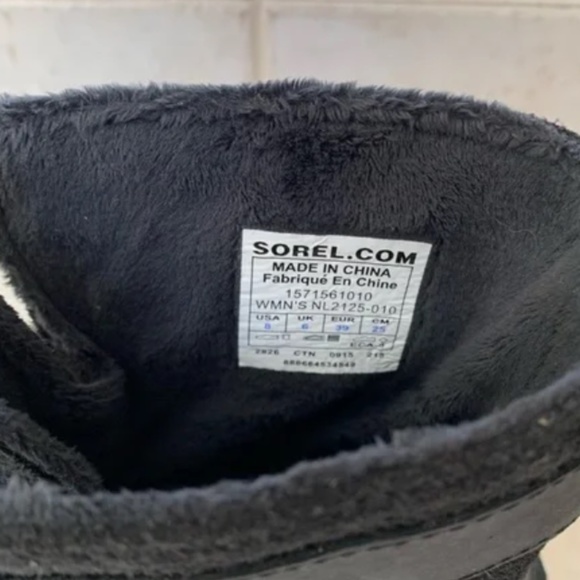 Sorel Winter Fancy Lace II Boot Women's Black Duck Boot Rain Weatherproof - Picture 8 of 9